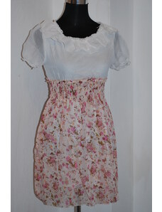 LM moda A Letní krátké šaty s květovanou sukní