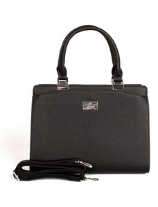 Dámská středně velká elegantní kabelka do ruky FLORA&CO F6346 černá | KabelkyproVas.cz