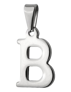 BM Jewellery Přívěsek písmeno B z chirurgické oceli S397015
