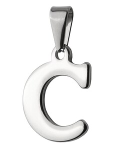 BM Jewellery Přívěsek písmeno C z chirurgické oceli S398015