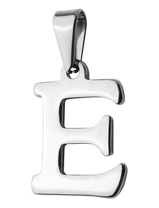 BM Jewellery Přívěsek písmeno E z chirurgické oceli S400015