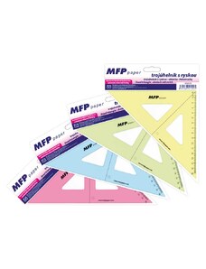 MFP Paper Školní trojúhelník s ryskou 45° MFP barevný