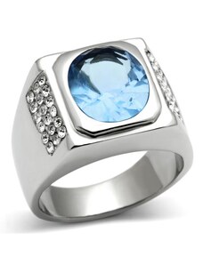 US Ocelový pánský prsten s kamenem a krystaly Ocel 316 - Edwin