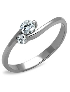 US Ocelový dámský prsten s Cubic Zirconia Ocel 316 - Carol