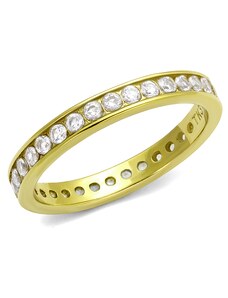 US Ocelový, pozlacený dámský prsten s Cubic Zirconia Ocel 316 - Sabrina