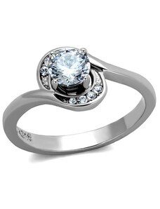 US Ocelový dámský prsten s Cubic Zirconia Ocel 316 - Rachel
