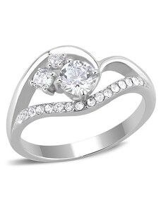 US Ocelový dámský prsten s Cubic Zirconia Ocel 316 - Celine