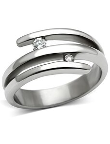 US Ocelový dámský prsten s Cubic Zirconia Ocel 316 - Cora