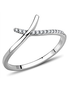 US Ocelový dámský prsten s Cubic Zirconia Ocel 316 - Dalilah