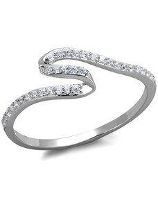 US Stříbrný, rhodiovaný dámský prsten s Cubic Zirconia Stříbro 925 - Noelle