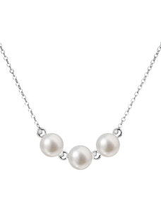 EVOLUTION GROUP Perlový náhrdelník z pravých říčních perel bílý 22017.1