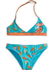 Dívčí plavky KNOT SO BAD FUNNY FRUIT oranžové