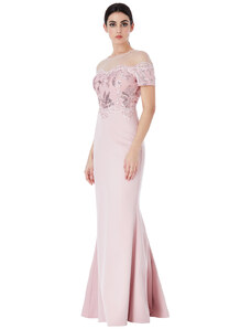 Růžové šaty s flitry | 30 kousků - GLAMI.cz