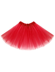 Tylová tutu sukně červená 40 cm
