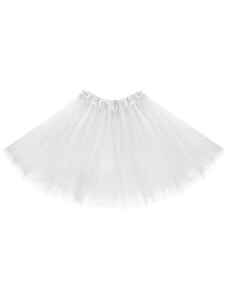 Tylová tutu sukně bílá 40 cm