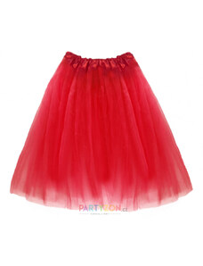 Dlouhá tutu sukně červená 70 cm