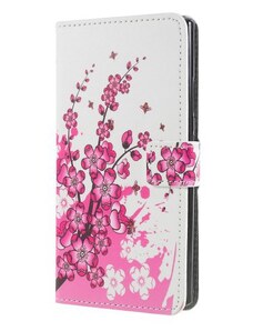 Pouzdro MFashion Sony Xperia L2 - růžové - květy 02