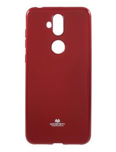 MFashion Pouzdro Jelly Case Asus Zenfone 5 Lite ZC600KL - červené - třpytivý