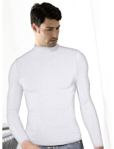 Pánské triko bezešvé T-shirt lupetto manica lunga Intimidea Bílá