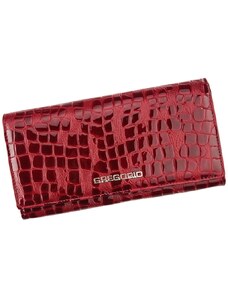 Gregorio Kožená tmavě červená dámská peněženka dárkové krabičce