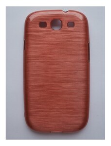 MFashion Sleva-Pouzdro / Obal - Broušený vzor, starorůžový - Galaxy S3 i9300 i9300-br-stru2j