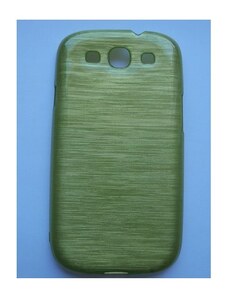 MFashion Sleva-Pouzdro / Obal - Broušený vzor, žlutozelený - Galaxy S3 i9300 i9300-br-zl2j