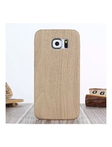 Pouzdro MFashion Galaxy S6 - průhledné - dřevo