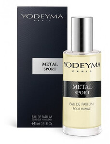 Yodeyma pánský parfém METAL SPORT Eau de Parfum, chyprová – citrusová, 15ml