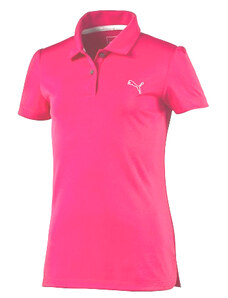 Puma golf Puma Junior Pounce Polo - juniorské tričko dívčí růžové