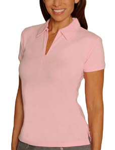 Golftini dámské golfové tričko Zipper light pink