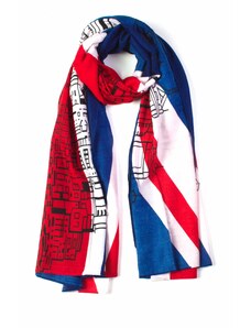 Coxes O Dámský dlouhý šátek přes ramena s anglickou vlajkou 180/90