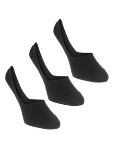 Neviditelné ponožky Calvin Klein 3 v balení Černé