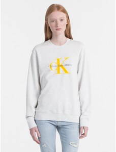 Calvin Klein dámská mikina Iconic Logo CK bílá
