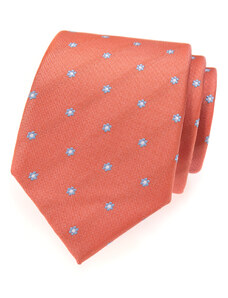 Avantgard Lososová kravata se světle modrými květy