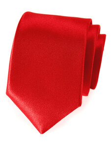 Avantgard Červená luxusní kravata bez vzoru