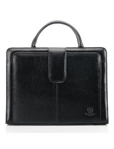 Dámská italská managerská taška Kabelky od Hraběnky; černá