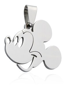 BM Jewellery Přívěsek Mickey Mouse velký z chirurgické oceli S849030