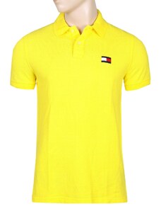 Tommy Hilfiger pánské polo tričko Logo Print solid žluté