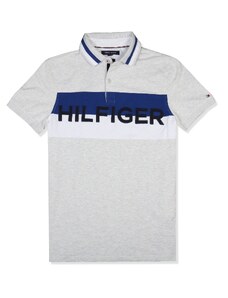 Tommy Hilfiger pánské polo tričko Logo signature šedé