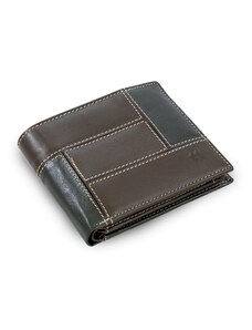 Černohnědá pánská kožená peněženka Trevor