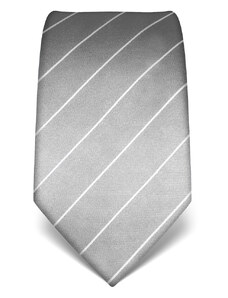 Stříbrná kravata s pruhem Vincenzo Boretti 21924