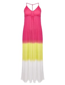 Goleto Dámské šaty | růžovo-žluto-bílé