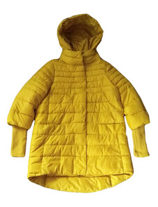 NoName Luxusní dámská zimní bunda žlutá