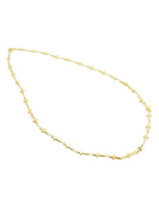 Aranys Ocelový zlacený náhrdelník křížky 5 mm, 45 cm