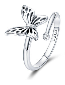 Royal Fashion prsten Filigránový motýl SCR448