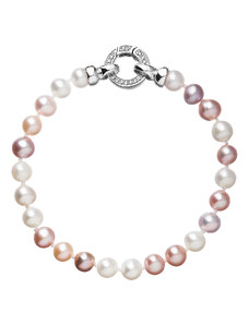 Pavona Perlový náramek z pravých říčních perel mix barev 23004.1