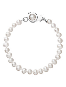 Pavona Perlový náramek z pravých říčních perel bílý 23006.1