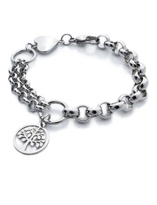 BM Jewellery Dámský náramek strom života z chirurgické oceli S543070