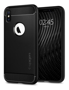 Ochranný kryt pro iPhone XS / X - Spigen, Rugged Armor Black