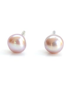 Aranys Náušnice říční perly 4 barvy, Růžová